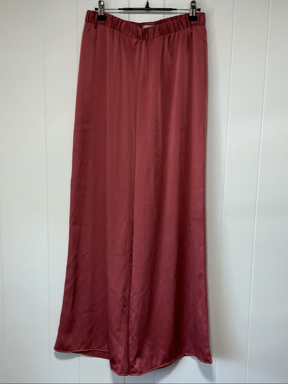 Rosetta Getty Satin Pants in Dusty Rose